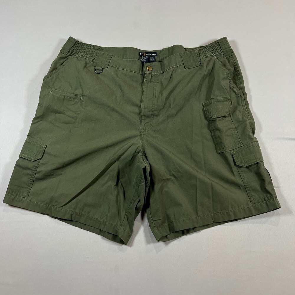 5.11 Tactical Series Cargo Shorts Mens 44 Olive Green Ripstop Utility Pockets